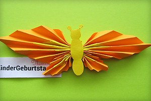 Schmetterling aus Papier basteln